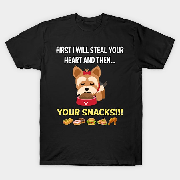 Steal Heart Yorkshire Terrier 15 T-Shirt by blakelan128